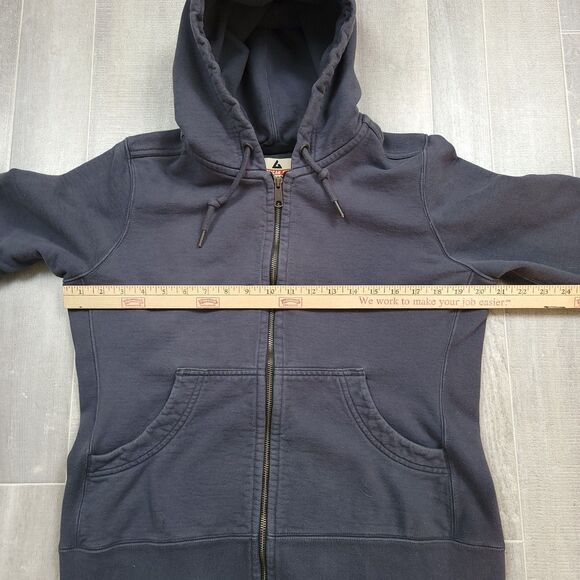 American Giant Classic Full Zip Hoodie Women's L Grey Heavyweight Fleece - Picture 5 of 6